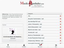 Tablet Screenshot of musik-apotheke.com